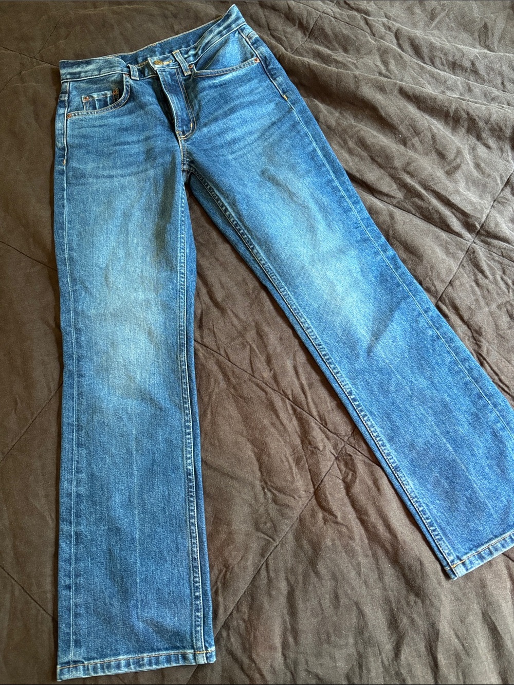 B SIDES Women's Blue Straight-Leg Jeans